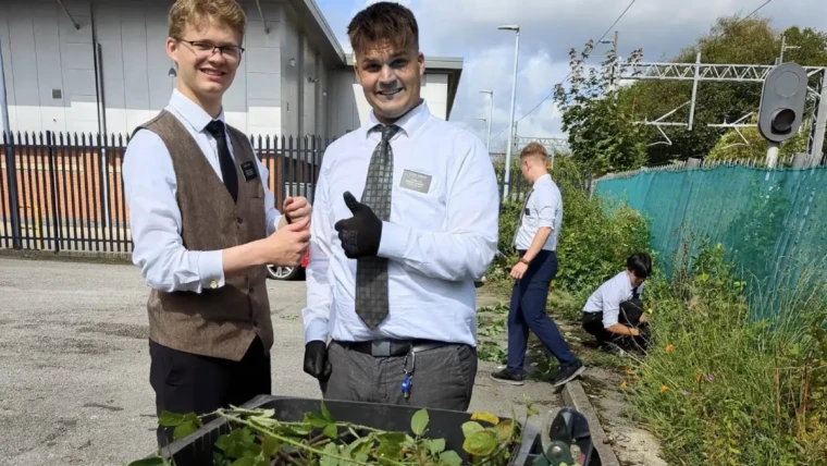 Cut back some of the hedges and trees in the Teaching and Learning Hub